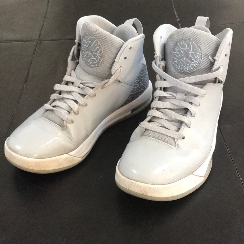 Jordan Flight Gray athletic shoes Size 8 Mens!!!